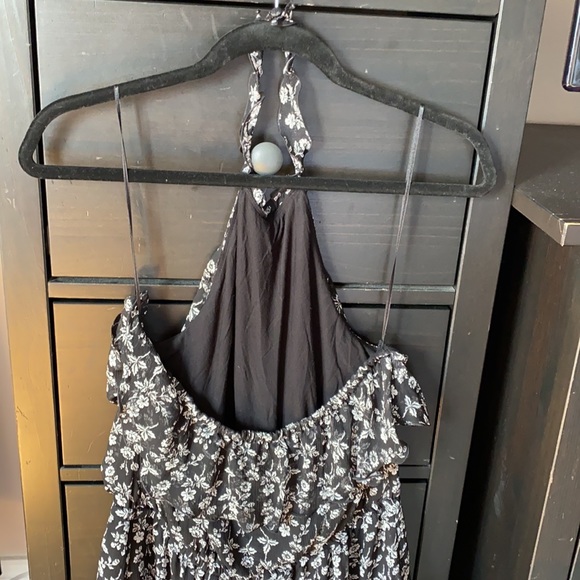 Express Floral Backless Dress - Picture 4 of 6